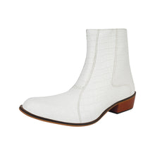 Load image into Gallery viewer, Jazzy Jackman Leather Print Ankle Length Boots
