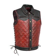 Load image into Gallery viewer, Kingsnake Men’s Motorcycle Leather Vest
