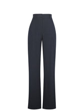 Load image into Gallery viewer, Quinnie Navy Striped High-Waisted Straight Leg Pant
