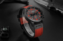Load image into Gallery viewer, Retro  Waterproof Watch With Chronometers Steel Case And Leather Belts Unique Design Excellent Look Perfect Gift For Your Man
