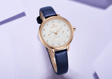 Load image into Gallery viewer, Stylish Womens Elegant With Double Zircon And Two Chronometer Day And Date Luxury Watch
