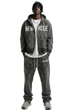 Load image into Gallery viewer, CINDER French Terry Long Sleeve Crop Top Full Zip Hoodie
