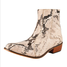 Load image into Gallery viewer, Jazzy Jackman Leather Print Ankle Length Boots

