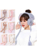 Load image into Gallery viewer, Blush Plush Rabbit Playful Ears Headphones
