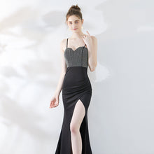 Load image into Gallery viewer, One-shoulder Banquet Temperament Mermaid Dress Suspenders
