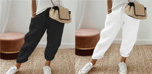 Load image into Gallery viewer, Women’s Cotton Linen Casual Pants – Solid Color

