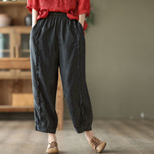 Load image into Gallery viewer, Women's High-Waist Solid-Color Capri Harem Pants
