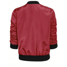Load image into Gallery viewer, Minimalist Color-Block Stand-Collar Zip Jacket
