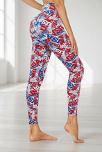 Load image into Gallery viewer, Cropped High-Rise Print Leggings – USA Flag Print Patriotic Workout Pants - 19 Styles
