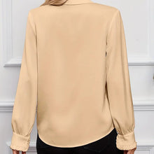 Load image into Gallery viewer, Women’s Ruffled Collared Blouse | Long Sleeve Dressy Work Top
