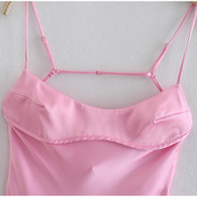 Load image into Gallery viewer, Women Camis Satin Long Dresses Elegant Sleeveless Slip Holiday Party Dresses Sexy Casual Backless Summer Dresses
