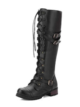 Load image into Gallery viewer, Lace-Up Boots : With Buckle Straps
