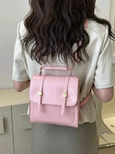 Load image into Gallery viewer, Elegant Leather Flap Backpack Bag
