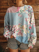 Load image into Gallery viewer, Women’s Printed Crew-Neck Sweatshirt – Long Sleeve Casual Top
