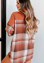 Load image into Gallery viewer, Plaid Button Up Long Sleeve Jacket Classic &amp; Timeless Lightwear Outerwear For women and Girls
