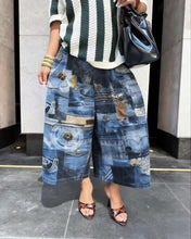 Load image into Gallery viewer, Women's Wide-Leg Cargo-Style Pants with Zipper &amp; Button Detail
