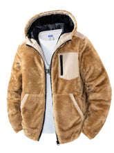Load image into Gallery viewer, Men's Zip Up Fleece Hooded Jacket
