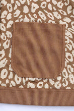 Load image into Gallery viewer, Leopard Print Drop Shoulder Jacket with Button-Up Closure Beautiful Unique Design Winter Jacket
