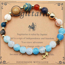 Load image into Gallery viewer, Twelve Constellations Bracelets - Natural Stone Beaded Bracelets with Eight Planet Designs
