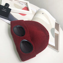 Load image into Gallery viewer, Women’s Pilot Wool Knit Hat – Winter Warm Knitted Aviator-Style Hat
