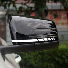 Load image into Gallery viewer, 1Pair Car Rear View Mirror Sticker Reflective Decal Vinyl Sticker Decal Stripe Sticker  Car Rear View Mirror Stickers Car Body Stickers Waterproof Reflective Car Side Stickers Auto Side Stripe Decals  Side Mirror Reflective Decals Auto Rearview Stickers
