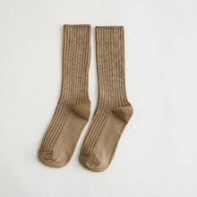 Load image into Gallery viewer, 1Pair Ladies Pile Socks for Autumn Winter Pure Cotton Socks Solid Color Keep Warm Women Socks Mid Tube Socks Thickening Cashmere Socks For Men And Women
