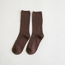 Load image into Gallery viewer, 1Pair Ladies Pile Socks for Autumn Winter Pure Cotton Socks Solid Color Keep Warm Women Socks Mid Tube Socks Thickening Cashmere Socks For Men And Women
