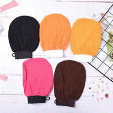 Load image into Gallery viewer, 1PC Colorful Shower Bath Magic Peeling Glove Modern Exfoliating Tan Removal Skincare Soft Gloves For Shower  Body Scrubber Bath Accessories
