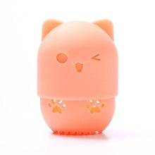 Load image into Gallery viewer, 1PC Luxury Powder Puff Holder Sponge Makeup Drying Case Portable Soft Silicone Cosmetic Sponge Box Holder Elegant Soft Design
