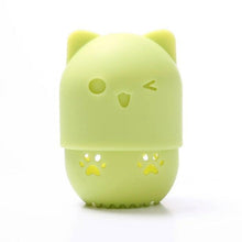 Load image into Gallery viewer, 1PC Luxury Powder Puff Holder Sponge Makeup Drying Case Portable Soft Silicone Cosmetic Sponge Box Holder Elegant Soft Design

