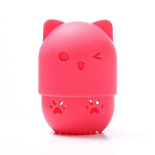 Load image into Gallery viewer, 1PC Luxury Powder Puff Holder Sponge Makeup Drying Case Portable Soft Silicone Cosmetic Sponge Box Holder Elegant Soft Design
