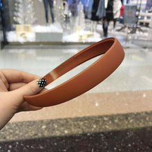Load image into Gallery viewer, 1PC Plastic Fashion Frosted Wide Headband Hair Band Headwear Bezel Hair Accessories For Woman Satin Covered Resin Hairbands Gorgeous Hair Accessories For Women
