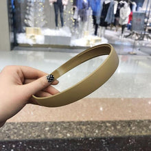 Load image into Gallery viewer, 1PC Plastic Fashion Frosted Wide Headband Hair Band Headwear Bezel Hair Accessories For Woman Satin Covered Resin Hairbands Gorgeous Hair Accessories For Women
