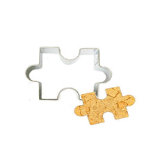 Load image into Gallery viewer, 1PC Reusable Christmas Cookie Shape Stainless Steel Cookie Cutter Biscuit Mold Dessert Bakeware Cake Mold Cookie Stamp Fondant Cutter Stainless Steel Puzzle Shaped Cookie Cutter Biscuit Baking Tools Accessories
