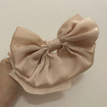 Load image into Gallery viewer, 1PC Winter Velvet Bowknot Hair Clips Hand Tie Large Pigtail Bows Hairpin For Women Girls Satin Temperament Elegant Fashion Hairgrips Accessories For Party
