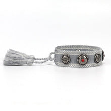 Load image into Gallery viewer, 1PC Woven Beautiful Bracelet For Men Women Adjustable Braided Friendship Bracelets Friendship Handwoven Ethnic Cotton Wrap Bracelets Knitted Bracelets Pattern For Women Girls Men
