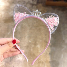 Load image into Gallery viewer, 1Pcs Cute Cat Ears Headband Baby Girls Hairband Korean Children Princess Kids Gift Hair Band Props Party Girls Gorgeous Hair Accessories For Women
