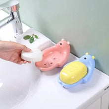 Load image into Gallery viewer, 1Pcs Faucet Shape Draining Soap Dish Portable Bathroom Products Double Layer 3Colors Eco-friendly Soap Box Draining Soap Dish Sponge Holder Soap Container with Waterfall Spout for Bathroom Shower Kitchen Sink
