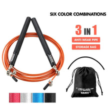 Load image into Gallery viewer, 1PCS Fitness Speed Jump Rope Professional Skipping Rope For Boxing Fitness Skip Workout Training Speed Jump Rope With Aluminium Alloy Handle For Gym Cardio Fitness Training
