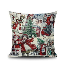 Load image into Gallery viewer, 1Pcs Happy New Year Christmas Decorations Pillows Cover Merry Christmas Throw Cushion Covers Tree Reindeer Star Pillow Case For Party Home Decoration 45x45CM
