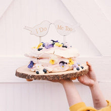 Load image into Gallery viewer, 1Pcs Hollow Letter Love Just Married Mr &amp; Mrs Cake Topper Mr and Mrs Cake Toppers Wooden Wedding Cake Topper Party Cake Decoration Mr And Mrs Cake Topper Bride and Groom Wooden Wedding Cake Topper For Wedding Party Supplies
