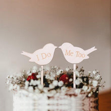 Load image into Gallery viewer, 1Pcs Hollow Letter Love Just Married Mr &amp; Mrs Cake Topper Mr and Mrs Cake Toppers Wooden Wedding Cake Topper Party Cake Decoration Mr And Mrs Cake Topper Bride and Groom Wooden Wedding Cake Topper For Wedding Party Supplies
