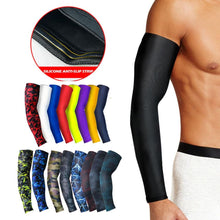 Load image into Gallery viewer, 1Pcs Professional Sports Elastic Arm Guard Compression Arm Sleeves For Bike Motorcycle Basketball Volleyball Arm Sleeves Armband Sport Elbow Pads Arm Warmers Outdoor Workout Arm Cover
