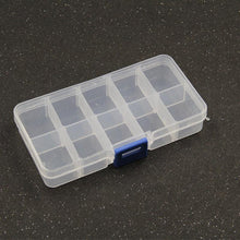 Load image into Gallery viewer, 1pcs Square Transparent Plastic Storage Box Case 10/24 Slot Adjustable for Jewelry Beads Earring Case Organizer Plastic Pearl Container for Jewelry and Other Cosmetic Products
