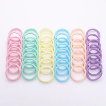 Load image into Gallery viewer, 1Set 4cm Girls Cute Colorful Elastic Hair Bands Children Lovely Ponytail Holder Scrunchies Hair Ties Headbands Fashion Hairgrips Accessories For Party
