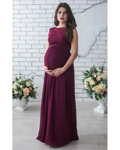 Load image into Gallery viewer, Lace Sleeveless Maternity Dress for Expecting Mothers - # WOAA211410008 - PRG
