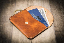 Load image into Gallery viewer, The Richmond Leather Keychain Wallet in Chestnut Brown
