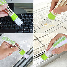 Load image into Gallery viewer, 2 In 1 Car Air-Conditioner Outlet Cleaning Tool Multi-purpose Dust Brush Car Accessories Interior Multi-purpose Brush Cleaning Automotive Air Conditioner Cleaner Brush Dust Collector Cleaning Cloth Tool Hand Held Magic Brush Blind Duster for Cars
