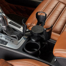Load image into Gallery viewer, 2 In 1 Vehicle-mounted Slip-proof Cup Holder 360 Degree Rotating Water Car Cup Holder Multifunctional Dual Holder Car Cup Holder, Multifunction Car Drink Holder Adapter, Mount Extender with 360° Rotating Adjustable Base Auto Accessory
