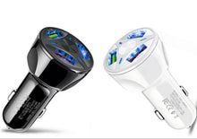 Load image into Gallery viewer, 2 Pack 3 Port USB Fast LED Car Charger For Devices
